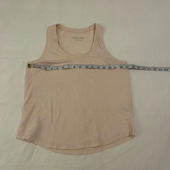 Everlane ReCotton Racerback Tank Top Pink - Picture 13 of 15